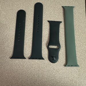 Apple Watch band 42 inch one set black one set olive green